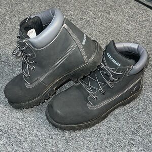 Skechers Power Reach Black Work boots Boys Youth 3.5